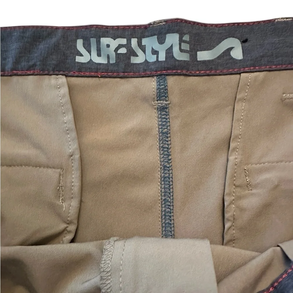 Surf Style Performance Shorts - Mens Size 40 - Golf - Tan